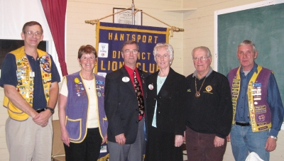 District Governor Visit, 1st VDG Peter Reid, President Pat Parks,DG Bobby Dean,Lion Sandy Dean, CST Ralph Wiliams, 2nd VDG Wayne Little